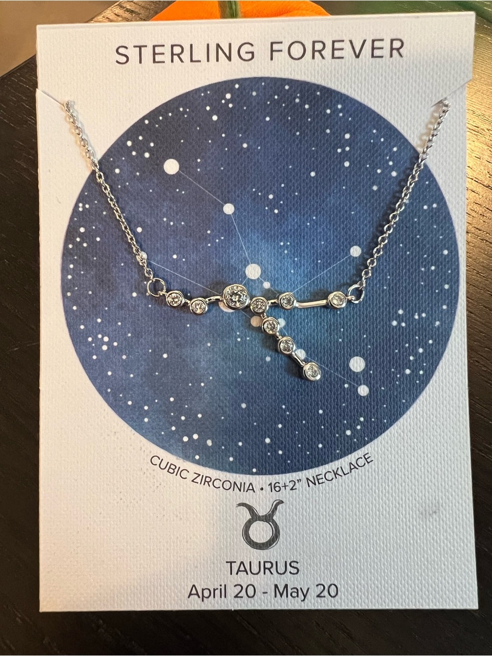 NEW- Silver “Taurus” Zodiac Necklace